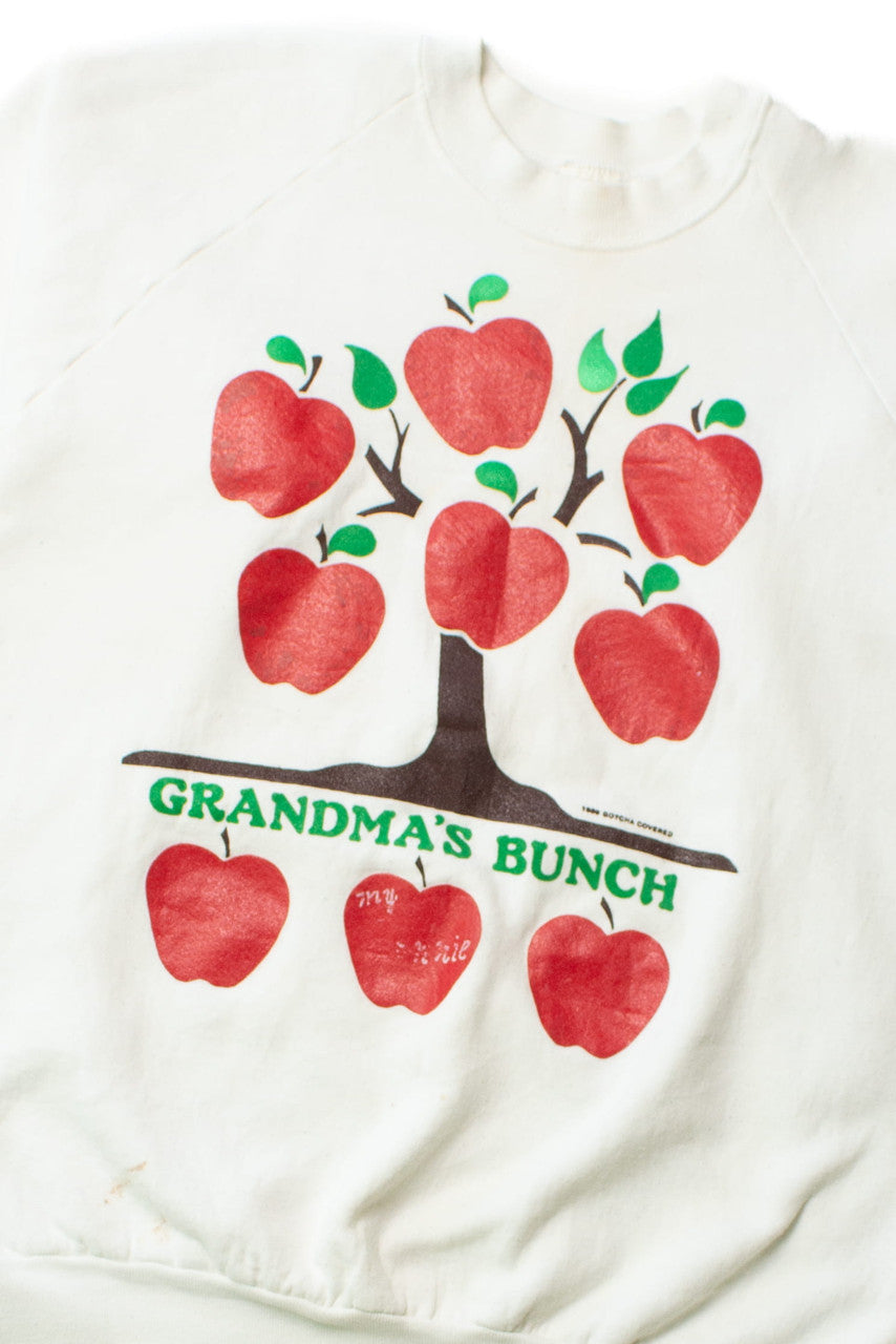 Vintage Grandma's Apple Bunch Sweatshirt (1989)