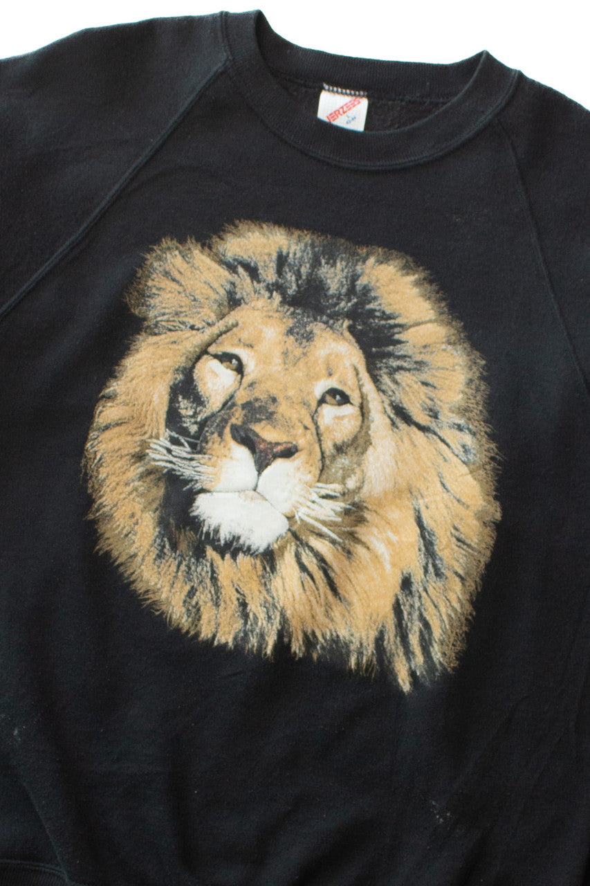 Vintage Lion Face Sweatshirt (1990s)