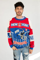 Vintage New York Giants Starter All Over Print Sweatshirt (1990s)