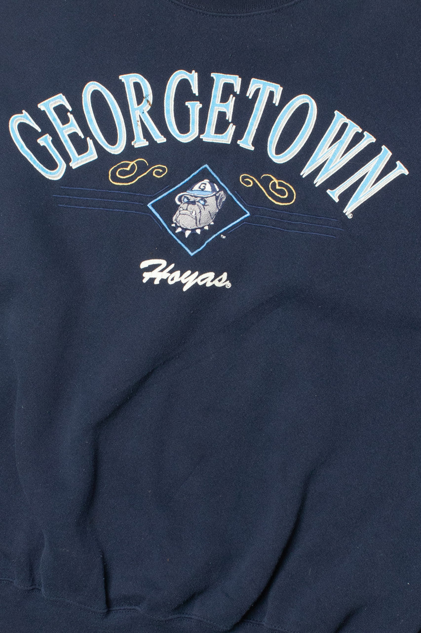 Vintage Georgetown University Hoyas Mascot Sweatshirt