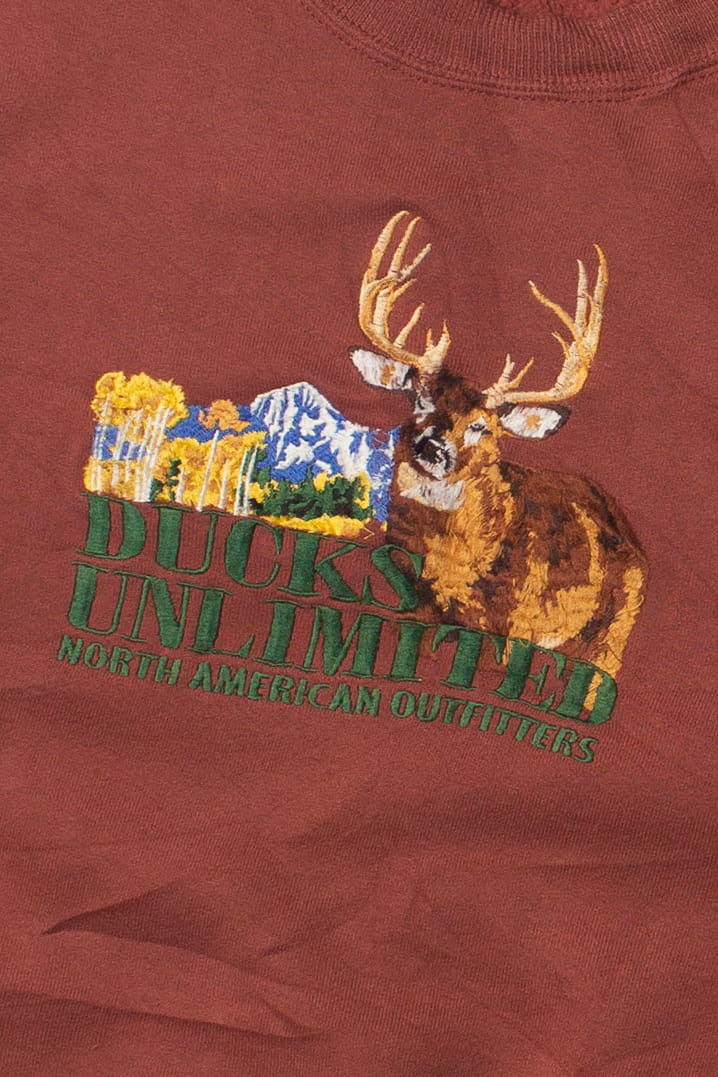 Vintage Ducks Unlimited Embroidered Sweatshirt