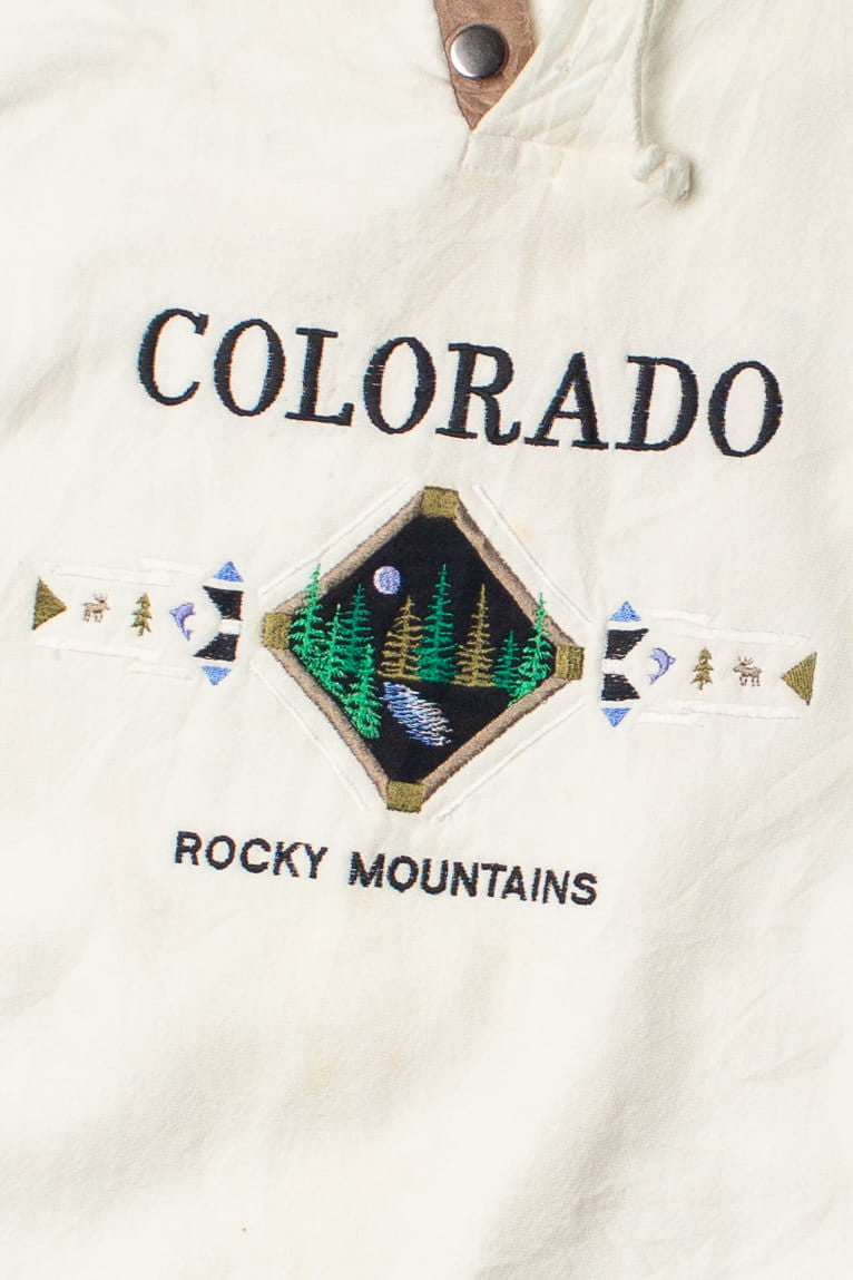 Vintage Embroidered Colorado Rocky Mountains Sweatshirt