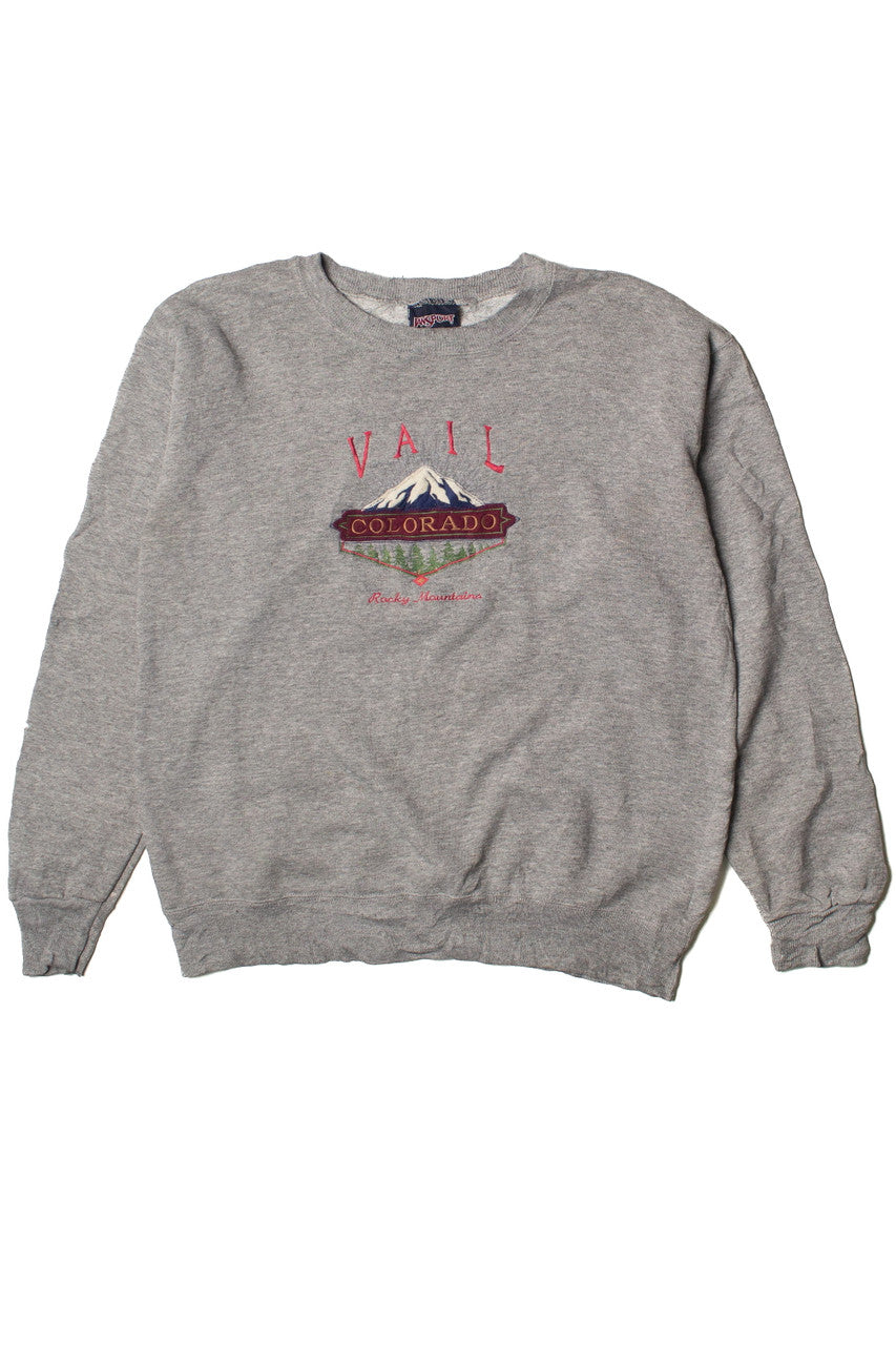 Vintage Jansport Embroidered Vail Colorado Sweatshirt