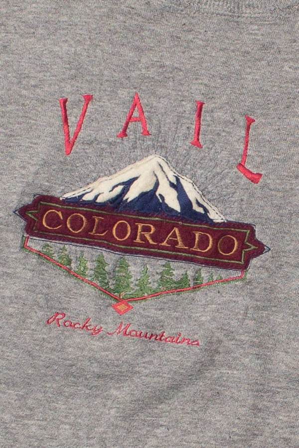 Vintage Jansport Embroidered Vail Colorado Sweatshirt