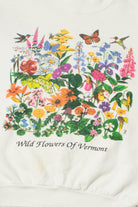 Vintage 1992 "Wild Flowers Of Vermont" Sweatshirt