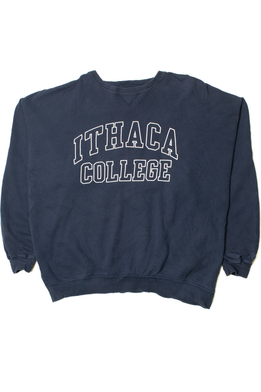 Vintage Ithaca College Navy Blue Sweatshirt