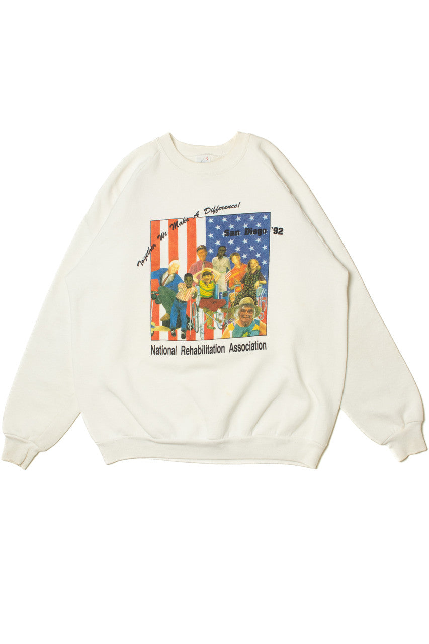 Vintage 1992 "National Rehabilitation Association" "San Diego '92" Sweatshirt
