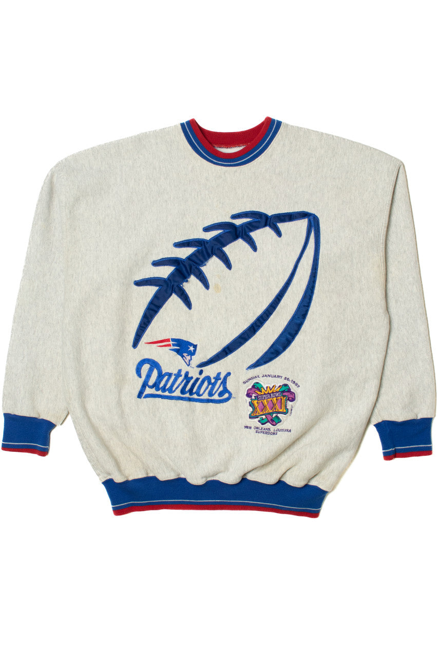 Vintage 1997 Patriots Super Bowl XXXI Sweatshirt