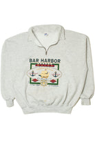 Vintage "Bar Harbor Maine" Quarter Zip Sweatshirt
