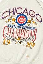 Vintage 1989 Chicago Cubs MLB Eastern Division Champions Raglan Sweatshirt