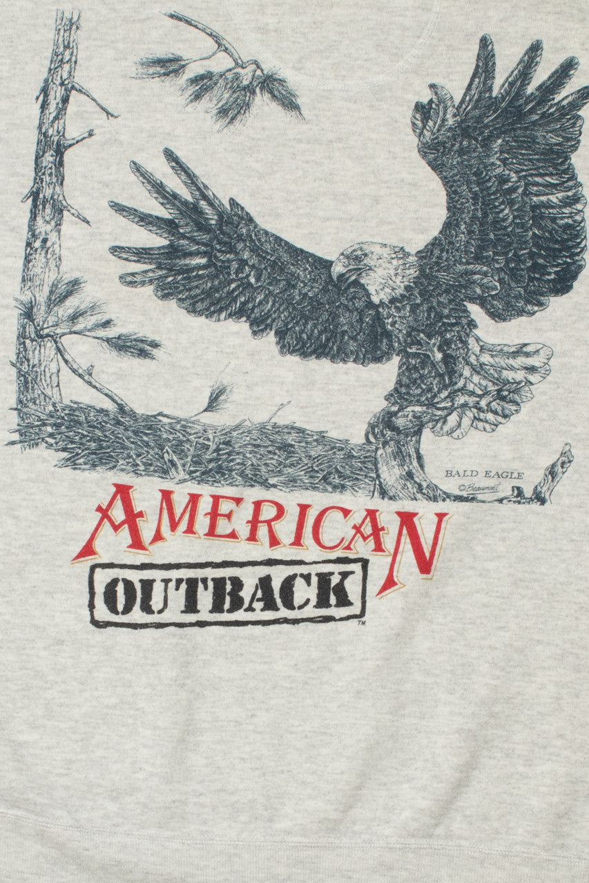 Vintage "American Outback" Eagle Graphic Sweatshirt
