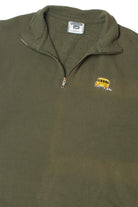Vintage Embroidered School Bus Quarter Zip Lee Sweatshirt