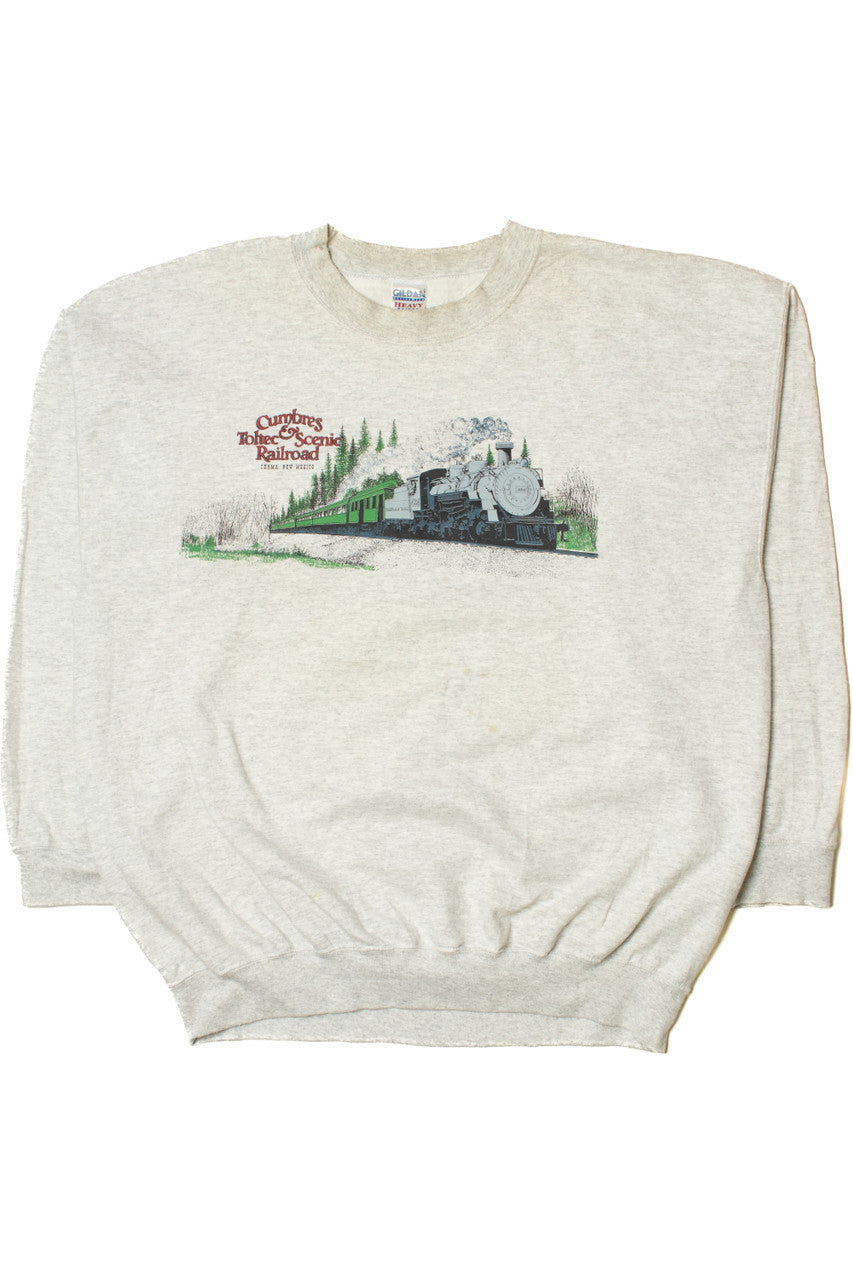 Vintage Cumbres & Toltec Scenic Railroad Front/Back Print Sweatshirt