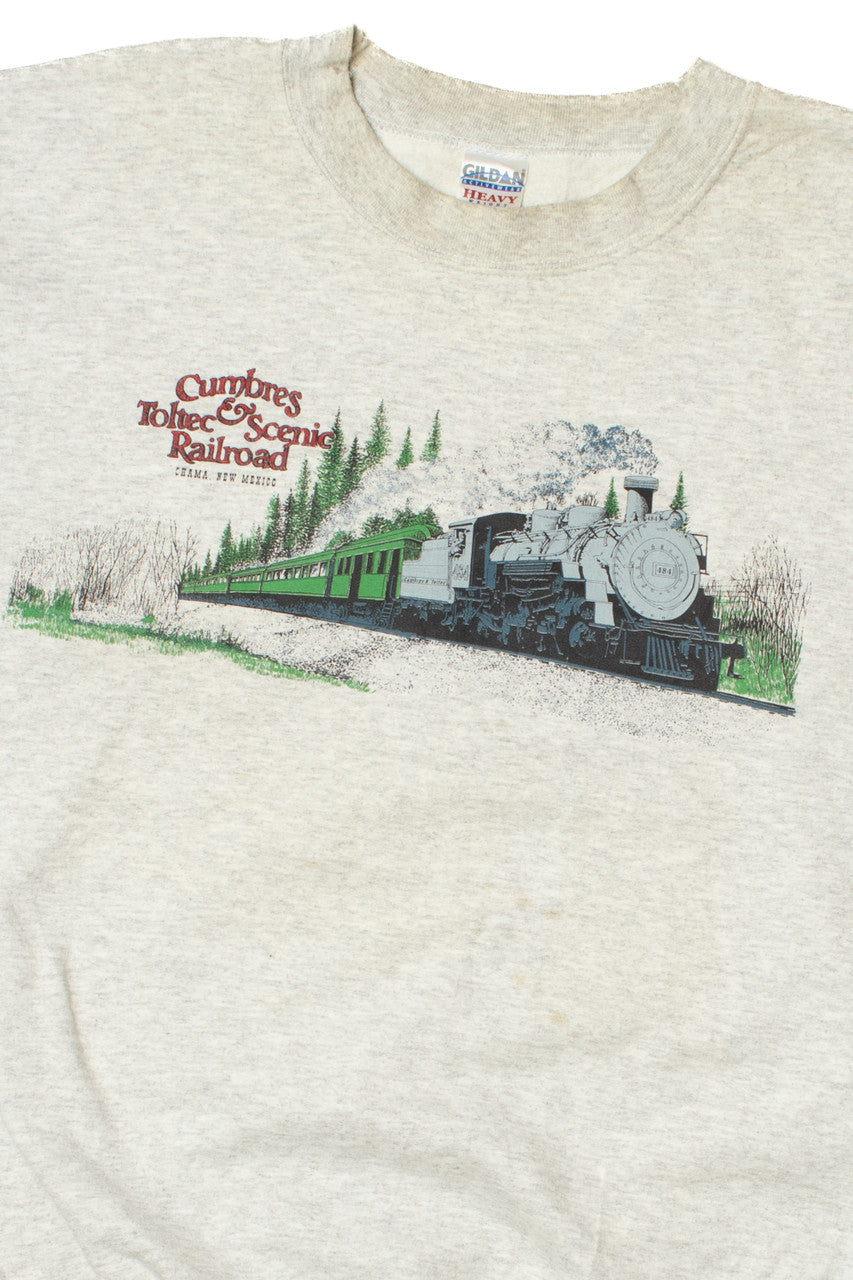 Vintage Cumbres & Toltec Scenic Railroad Front/Back Print Sweatshirt