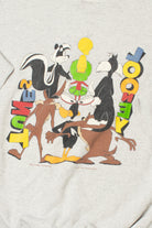 Vintage 1996 Looney Tunes Embroidered Front Printed Back Sweatshirt