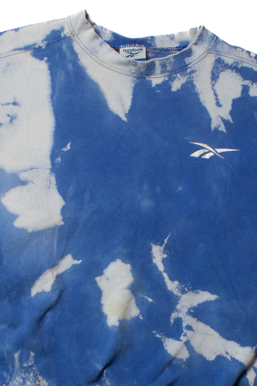 Vintage Blue Tie Dye Reebok Sweatshirt (1990s)