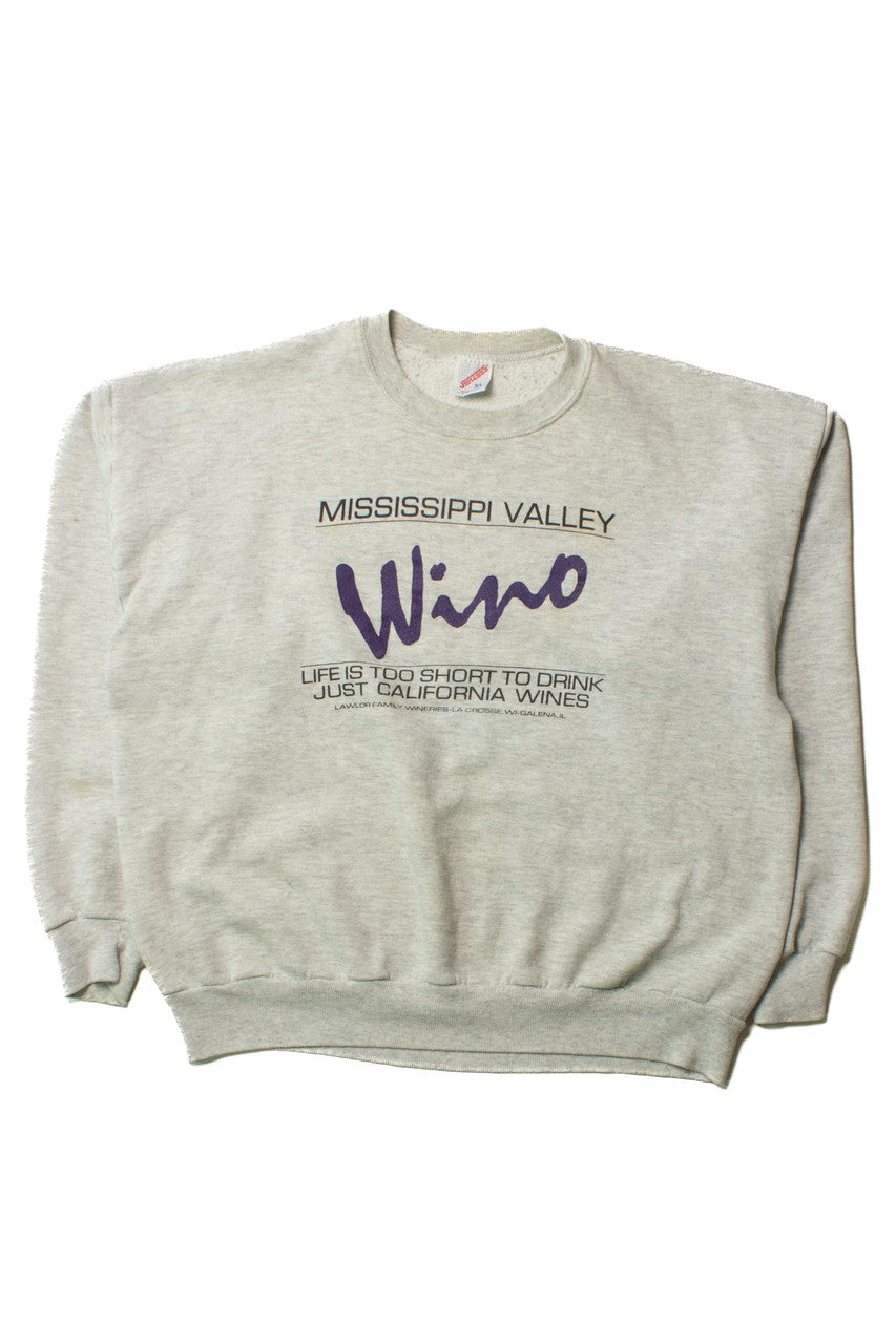 Vintage Mississippi Valley Wino Sweatshirt (1990s)