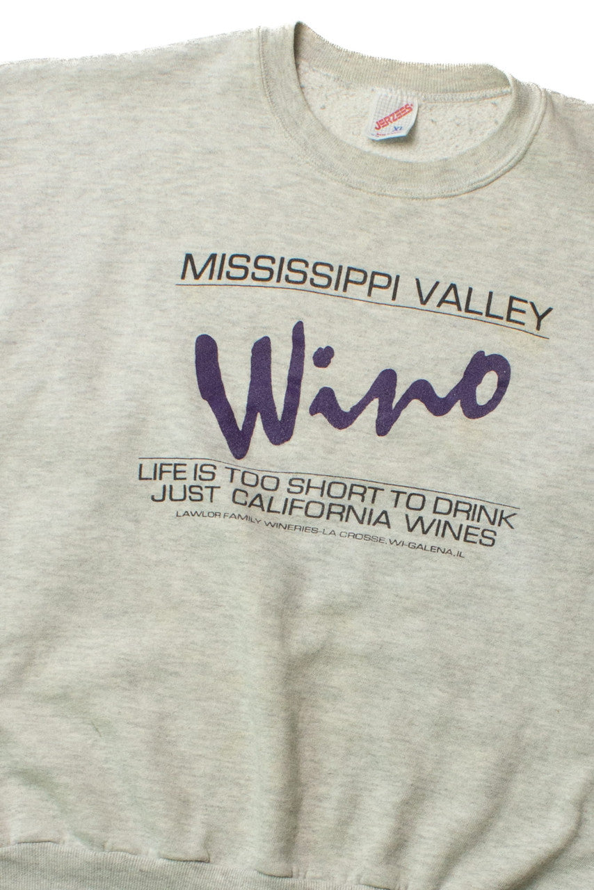 Vintage Mississippi Valley Wino Sweatshirt (1990s)