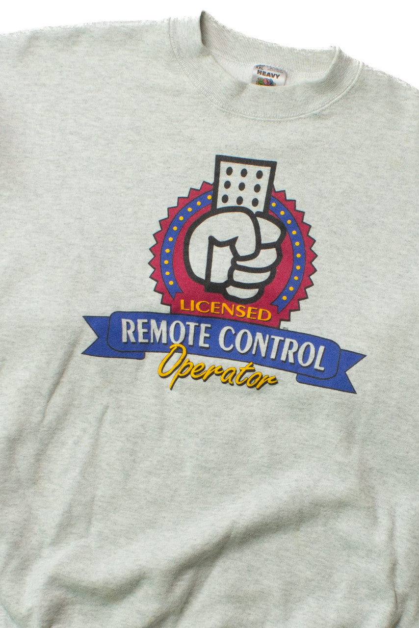 Vintage Remote Control Operator Sweatshirt (1990s)