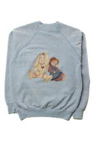Vintage Rabbit & Girl Dolls Sweatshirt (1980s)