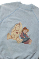Vintage Rabbit & Girl Dolls Sweatshirt (1980s)
