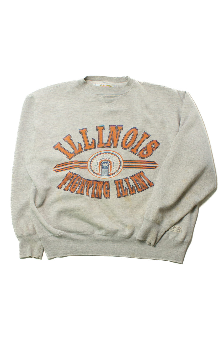Vintage Illinois Fighting Illini Sweatshirt (1990s) 9730