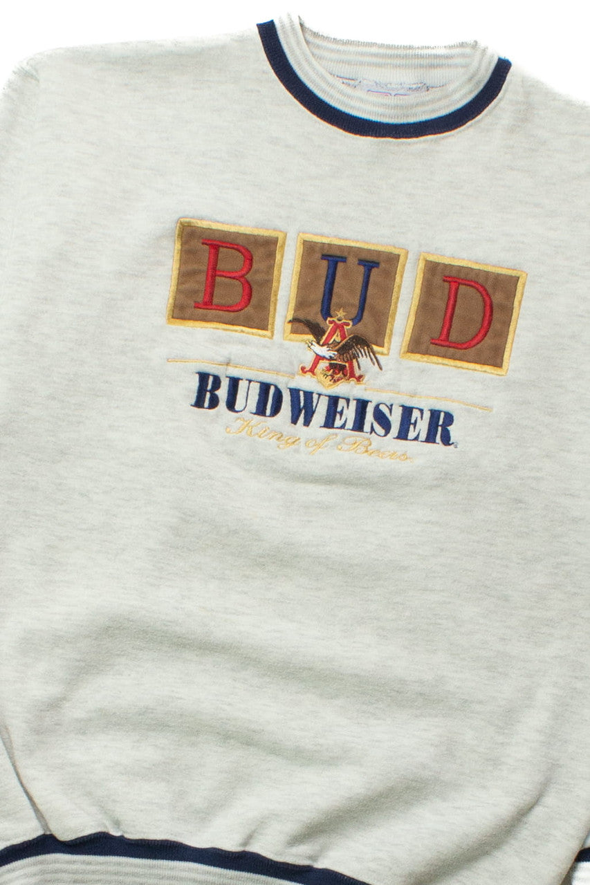 Vintage "BUD" Budweiser King of Beers Sweatshirt (1990s)
