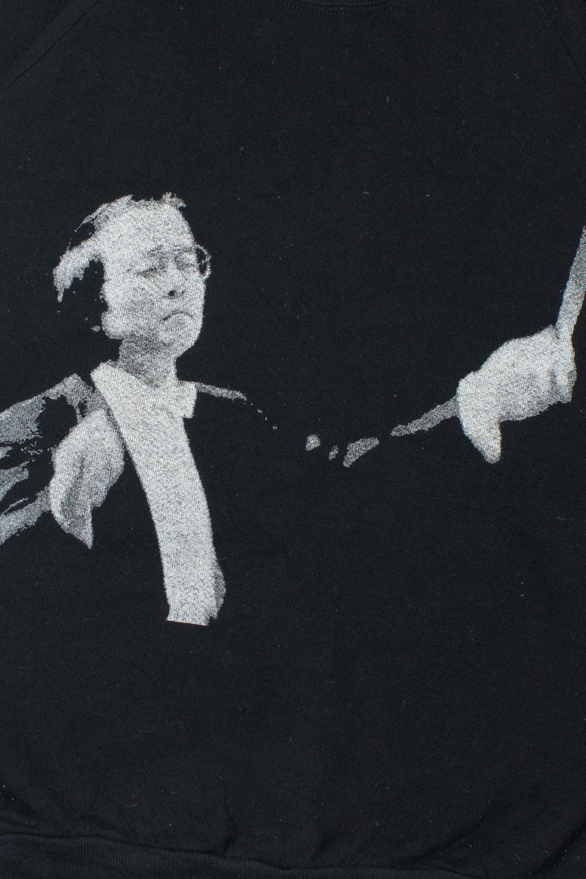 Vintage "BBC Welsh Symphony Orchestra" Conductor Front/Back Print Sweatshirt