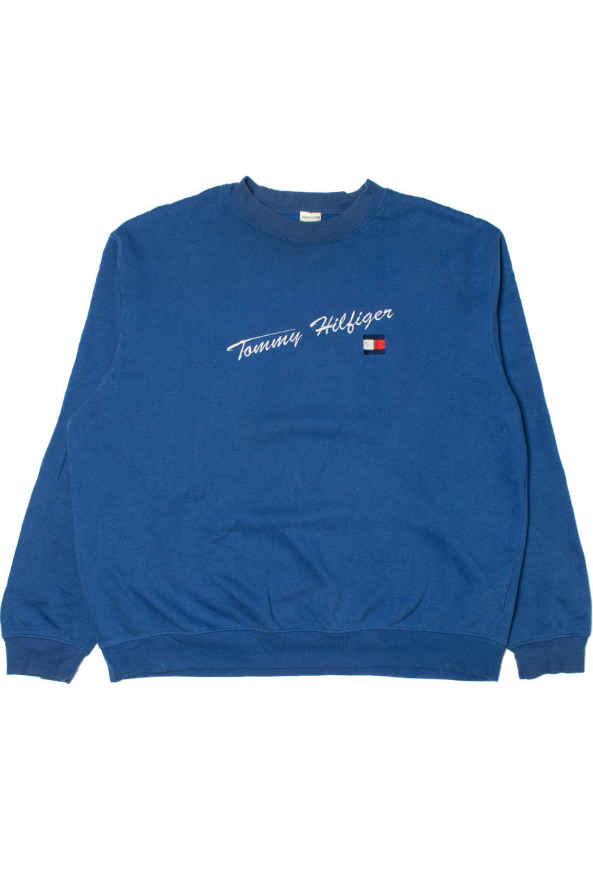 Vintage Tommy Hilfiger Embroidered Logo Sweatshirt