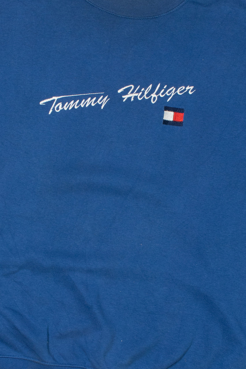Vintage Tommy Hilfiger Embroidered Logo Sweatshirt