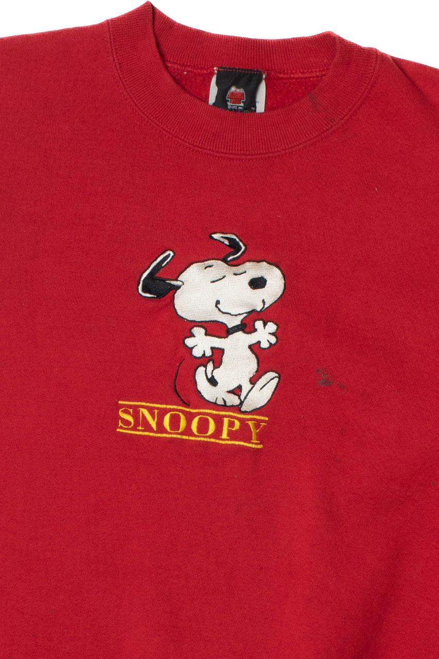 Vintage "Snoopy" Embroidered Peanuts Collection Sweatshirt