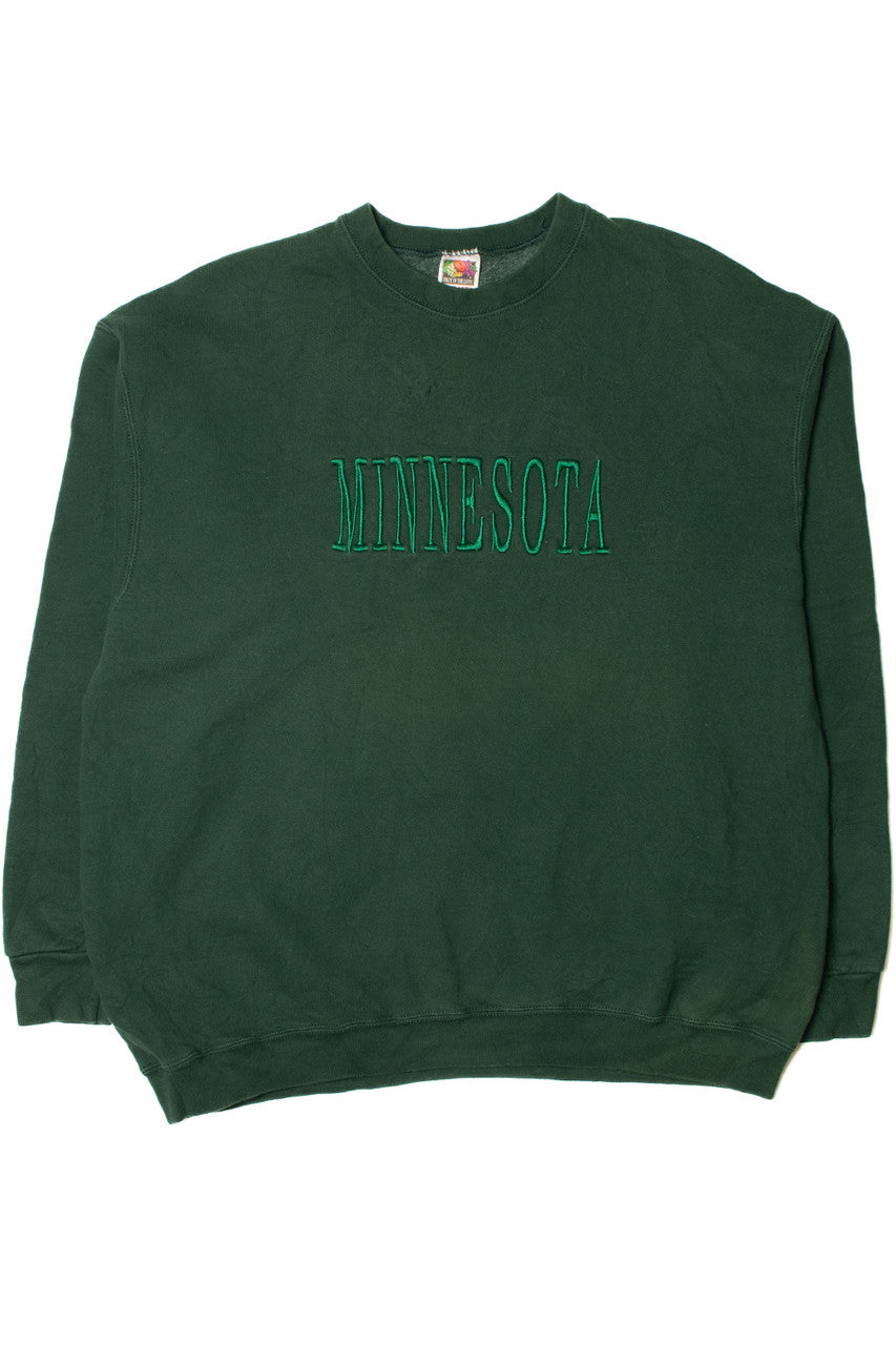 Vintage "Minnesota" Embroidered Sweatshirt