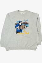 Vintage "Marine Club" Sailor Embroidered Graphic Sweatshirt
