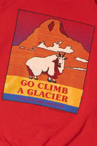 Vintage 1989 "Go Climb A Glacier" Glacier Park, Montana Mountain Goat Sweatshirt