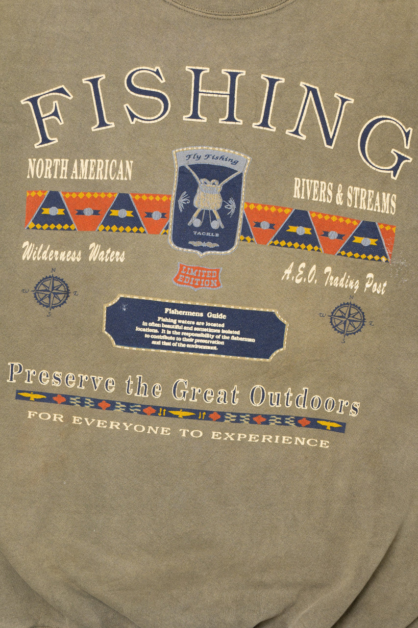 Vintage "Fishing" American Eagle Outfitters Sweatshirt (1980s)