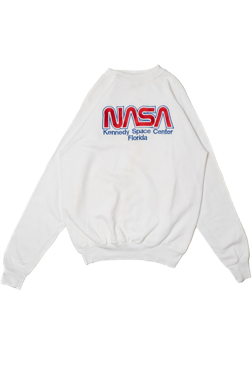 Vintage NASA Kennedy Space Center Florida Embroidered Sweatshirt