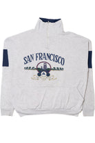 Vintage San Francisco Kangaroo Pocket Quarter Zip Sweatshirt