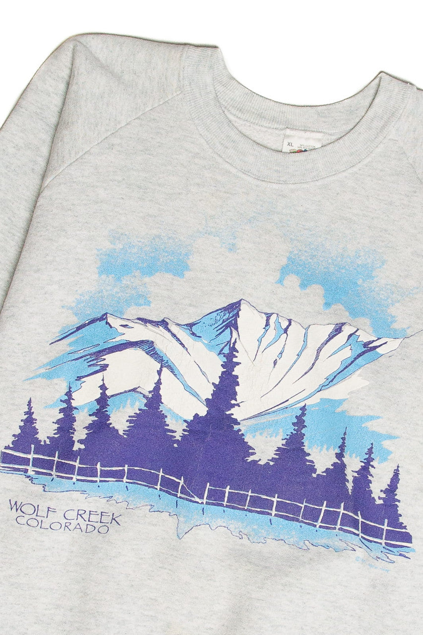 Vintage Wolf Creek Colorado Graphic Sweatshirt