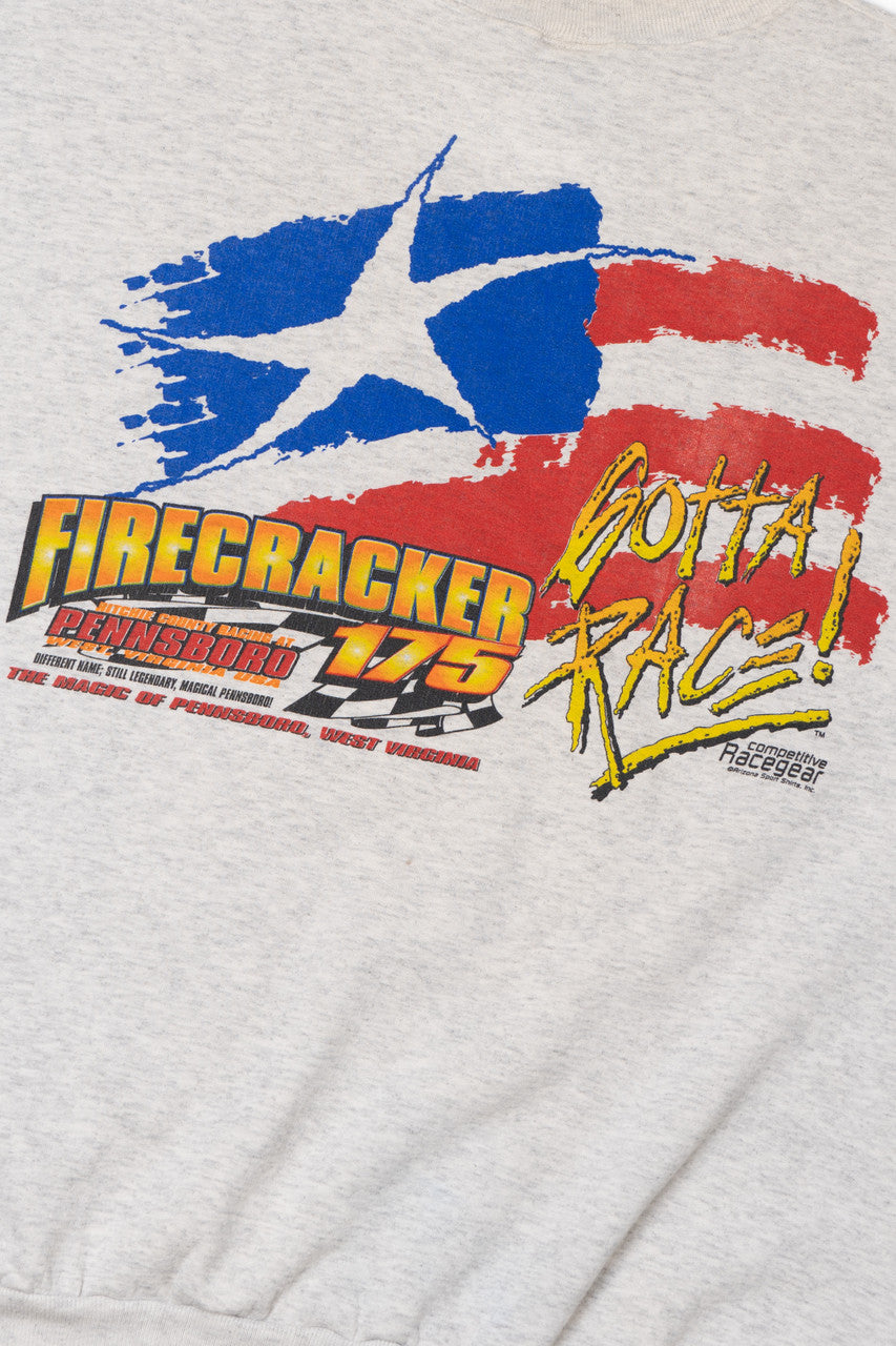 Vintage 2000 "Firecracker 175" "Gotta Race" Racing Sweatshirt