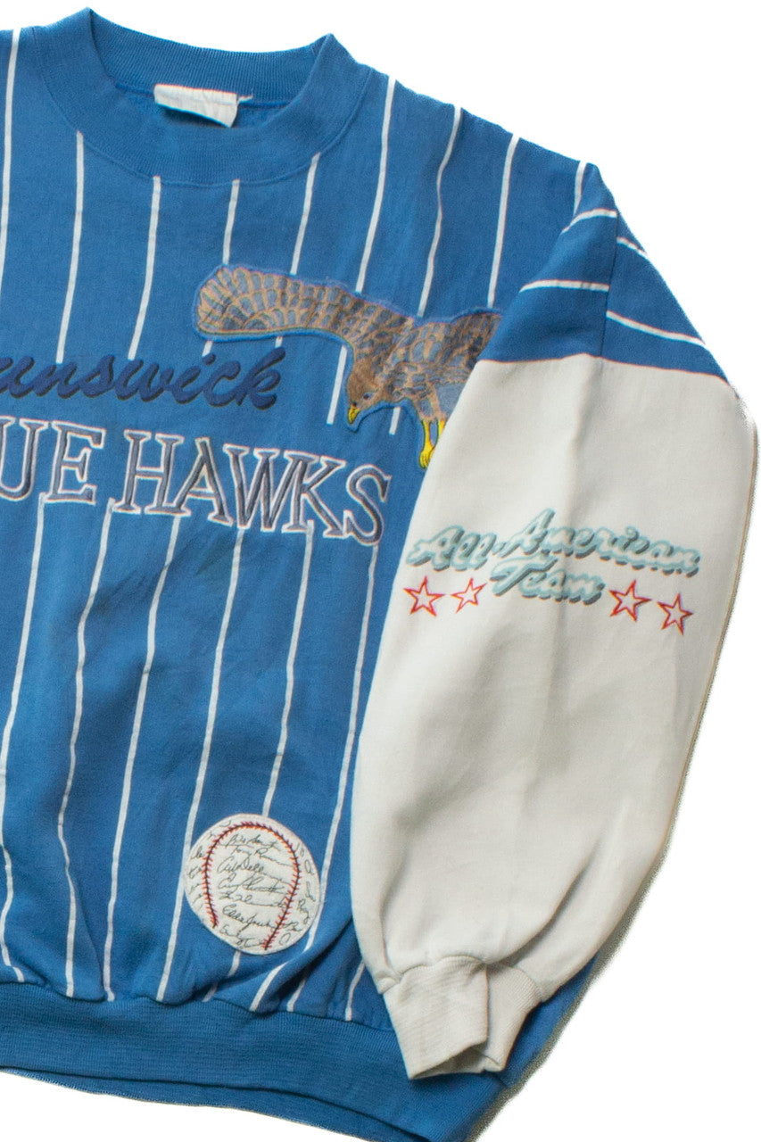 Rare Vintage Brunswick Blue Hawks Sweatshirt (1990s)