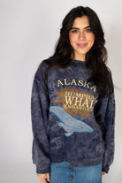 Vintage Alaska Endangered Humpback Whale Sweatshirt (1990s) 