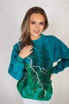 Vintage Lightning Forest Sweatshirt (1990s)