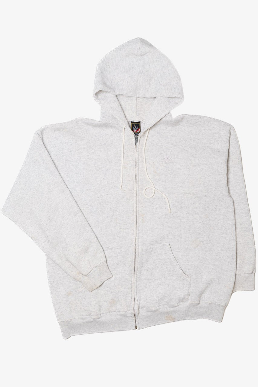 Vintage USA Olympics Embroidered Logo Zip Hoodie Sweatshirt