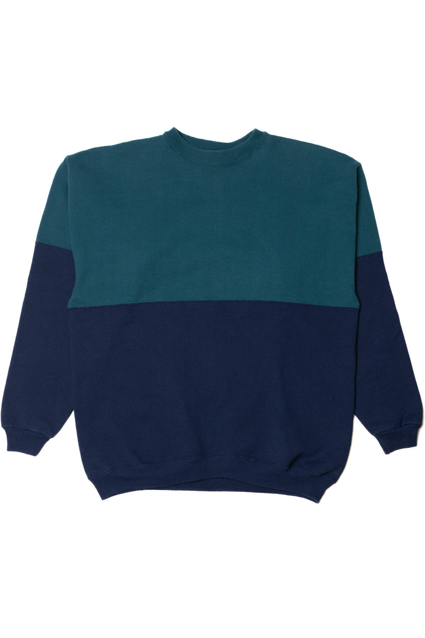 Vintage Colorblock Blank Sweatshirt