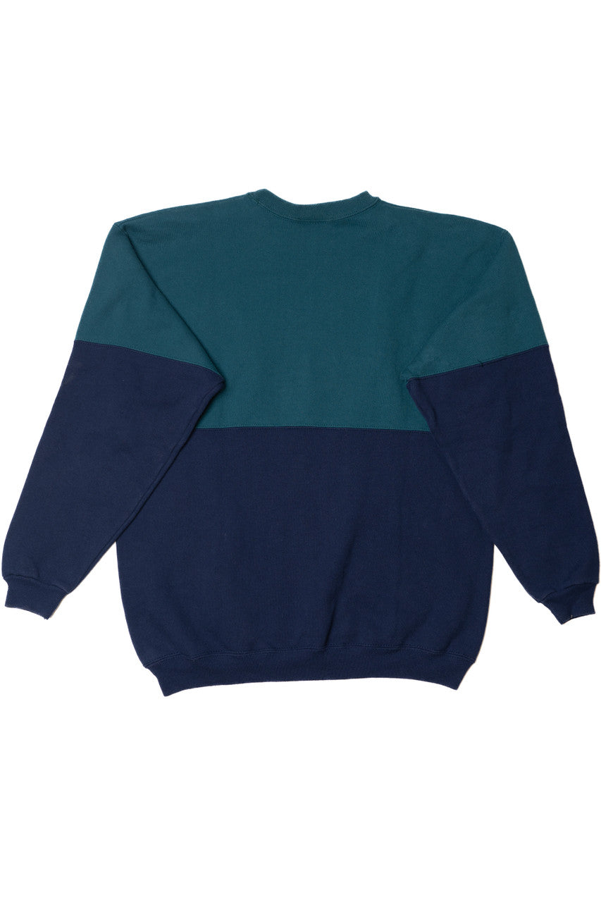Vintage Colorblock Blank Sweatshirt