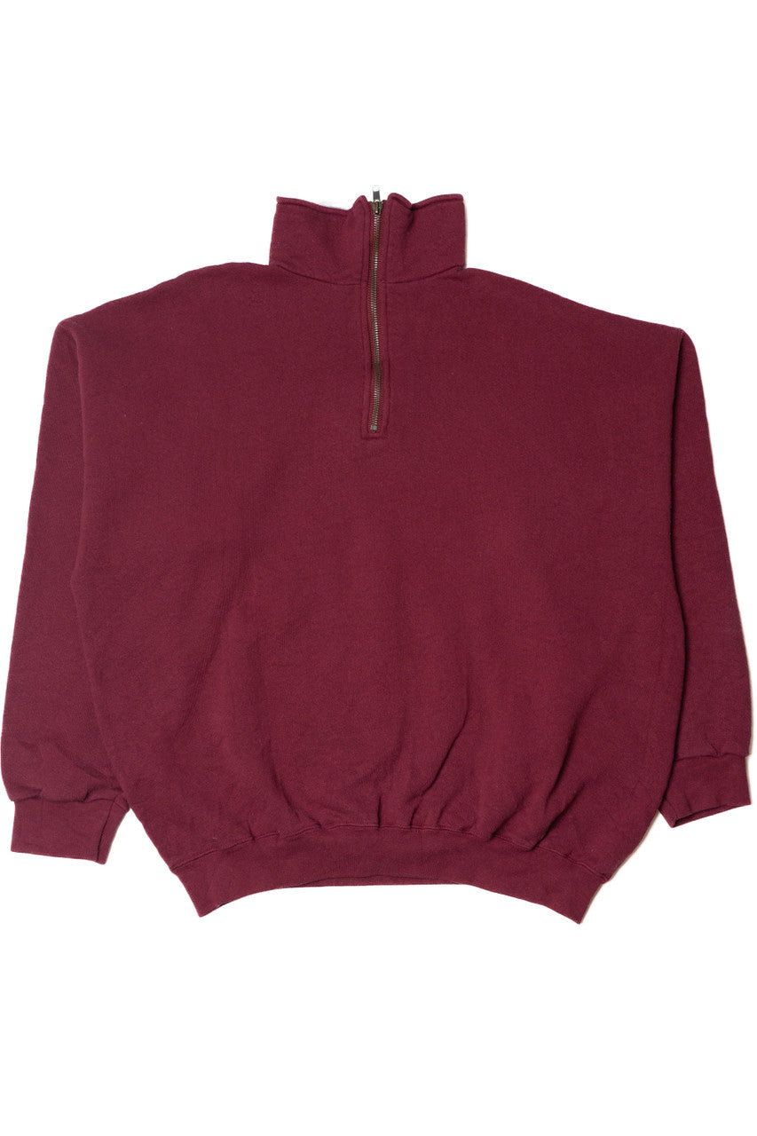 Vintage Quarter Zip Blank Sweatshirt