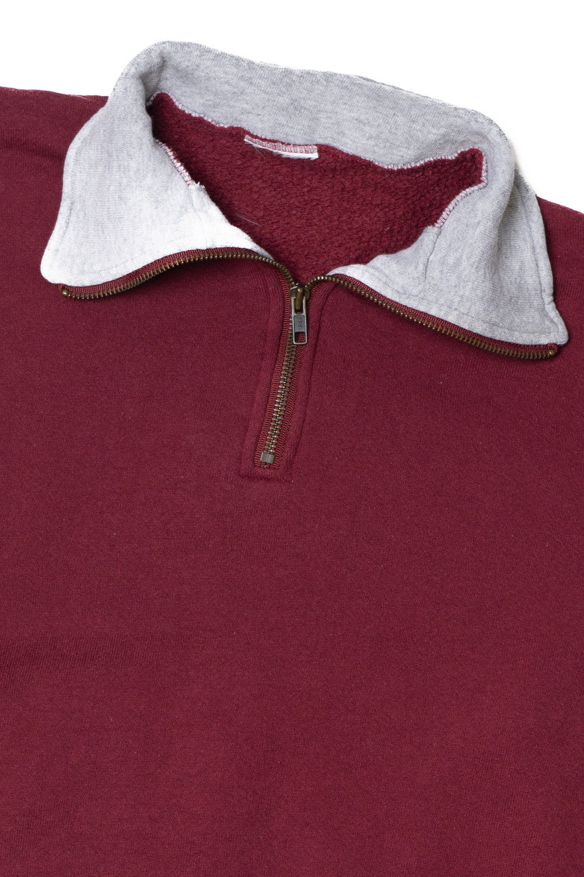 Vintage Quarter Zip Blank Sweatshirt