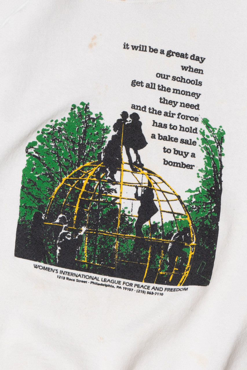 Vintage Schools Not Bombs International League For Peace Sweatshirt