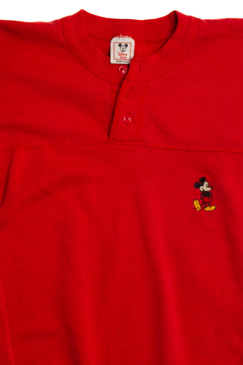 Vintage Disney Wear Henley Sweatshirt (1980s)