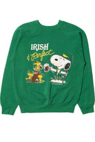 Vintage "Irish & Perfect" Snoopy St. Patrick's Day Sweatshirt